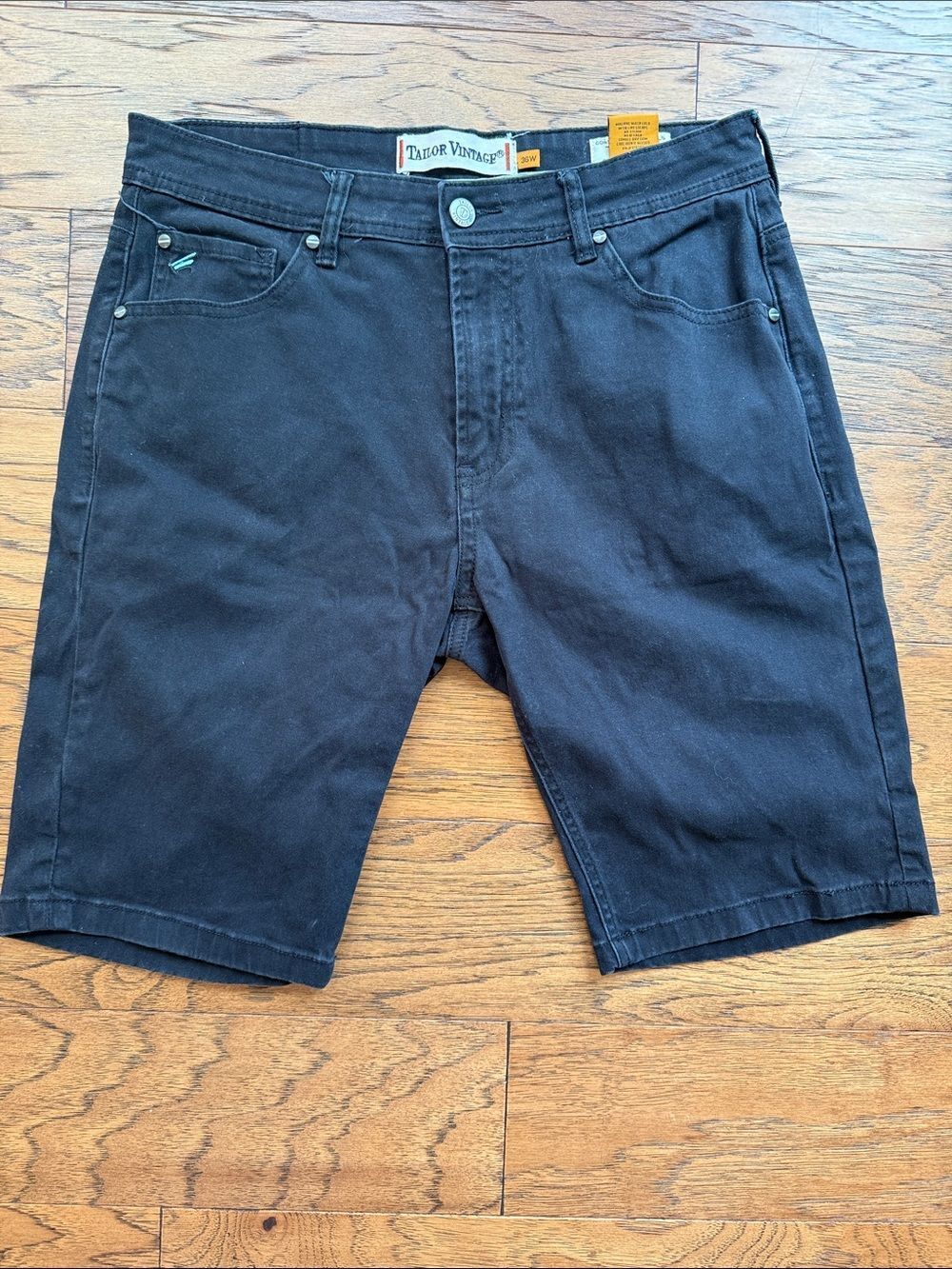 Tailor Vintage Men’s Black Denim Jean Shorts